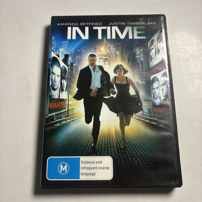 In Time (DVD, 2011) Amanda Seyfried, Justin Timberlake Region 4