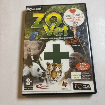 Zoo Vet PC CDROM Simulation Game
