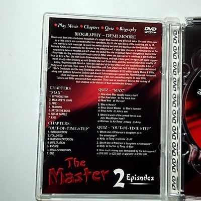 The Master (DVD, 1984) Demi Moore, Lee Van Cleef Region 4