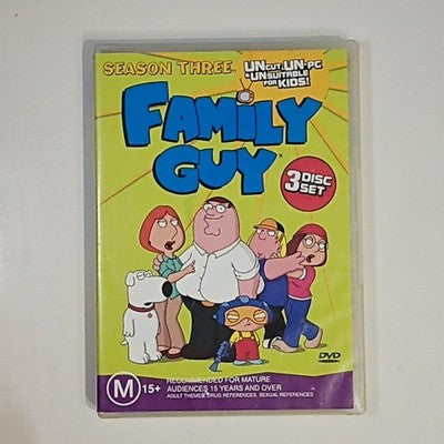 Family Guy : Season 3 (DVD, 2001, 3-Disc) Region 4