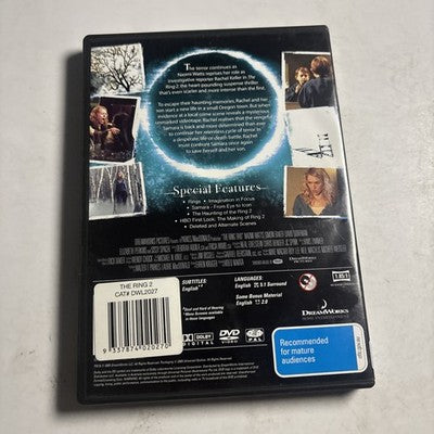 The Ring 2 (DVD, 2005) Naomi Watts Region 4,2
