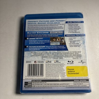 Mamma Mia! (Blu-ray, 2008) Meryl Streep Region B *New Sealed*