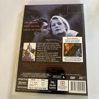 Hush (DVD, 1998) Gwyneth Paltrow, Jessica Lange Region 4 NEW