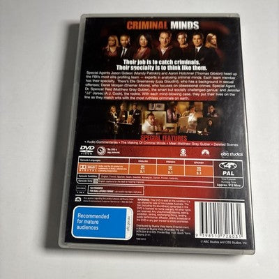 Criminal Minds : Season 1 (DVD, 2005) Region 4