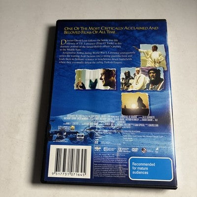 Lawrence of Arabia (DVD, 1962) Peter O'Toole Region 4,2 NEW