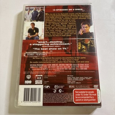 The Wire - The Complete Fourth Season 4 (DVD, 2007) Region 4