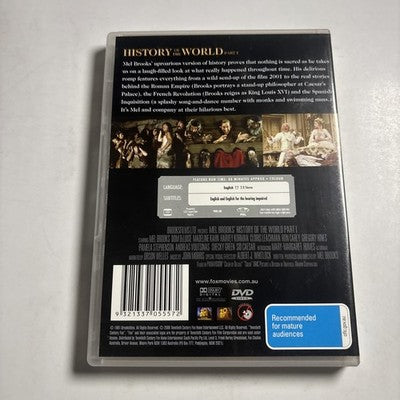 History of the World - Part 1 (DVD, 1981) Mel Brooks Region 4 NEW