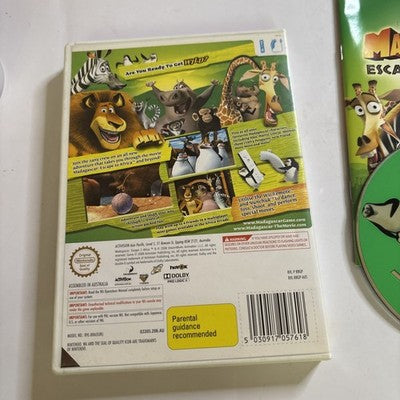 Madagascar Escape 2 Africa Nintendo Wii Compete With Manual - PAL