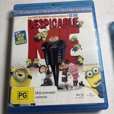 Despicable Me 1 & 2 In 3D (Blu-ray 3D, 2013) All Regions