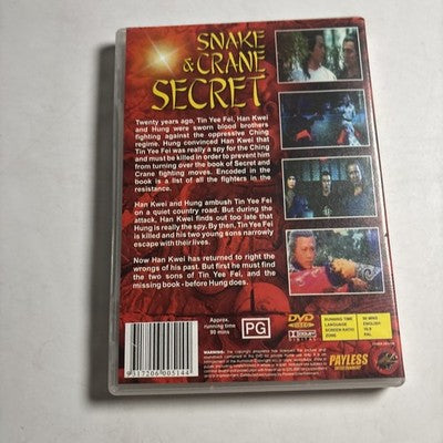Snake & Crane Secret (DVD, 1976) Fei Meng All Regions