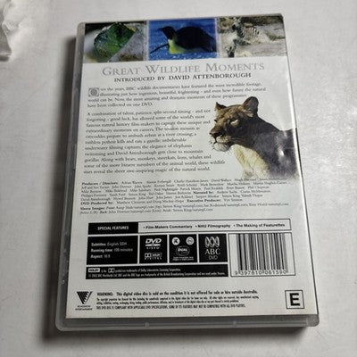 Great Wildlife Moments with David Attenborough (DVD, 2003) Region 4