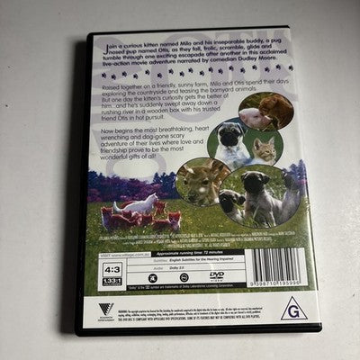 The Adventures of Milo and Otis (DVD, 1989) Dudley Moore Region 4 NEW