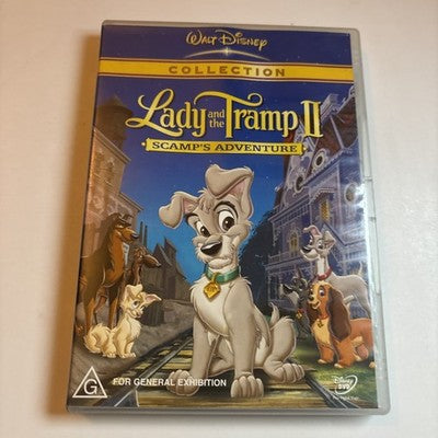Lady and the Tramp II - Scamp's Adventure (DVD, 1999) Disney Region 4 NEW
