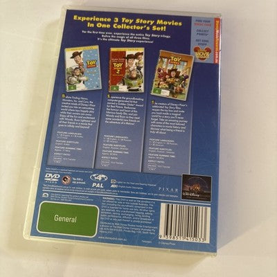 Toy Story / Toy Story 2 / Toy Story 3 (DVD, 2010) Region 4