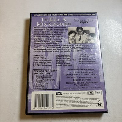 To Kill a Mockingbird (DVD, 1962) Gregory Peck All Regions