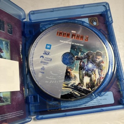 Iron Man 3 3D (Blu-ray 3D, 2013) Robert Downey Jr. All Regions