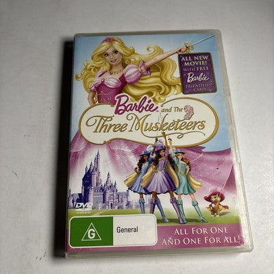 Barbie and the Three Musketeers (DVD, 2009) Region 4,2