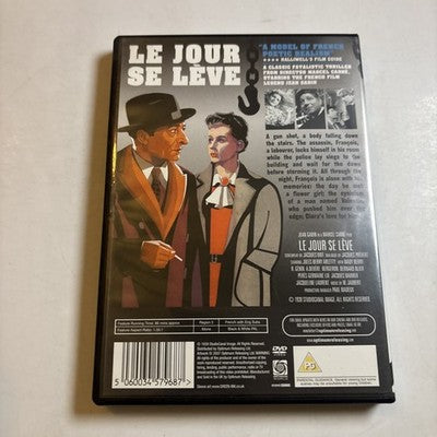 Le Jour Se Leve (DVD, 1939) Marcel Carne, Jean Gabin  Region 2 French Film NEW