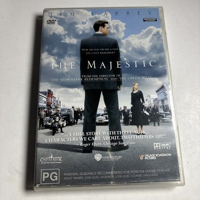 The Majestic (DVD, 2001) Jim Carrey Region 4