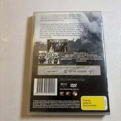 The Longest Day (DVD, 1962) Henry Fonda, John Wayne, Richard Burton Region 4 NEW