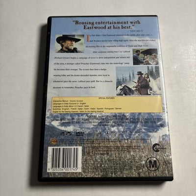 Pale Rider (DVD, 1985) Clint Eastwood, Michael Moriarty, Richard Kiel, Region 4