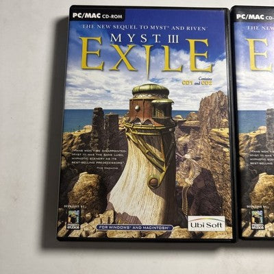 Myst III : Exile  PC/Mac 4-Disc CDROM With Manual