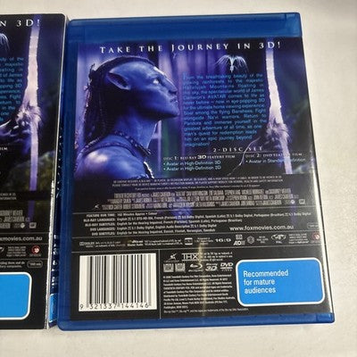 Avatar - Limited 3D Edition (Blu-ray 3D, 2009) Region B