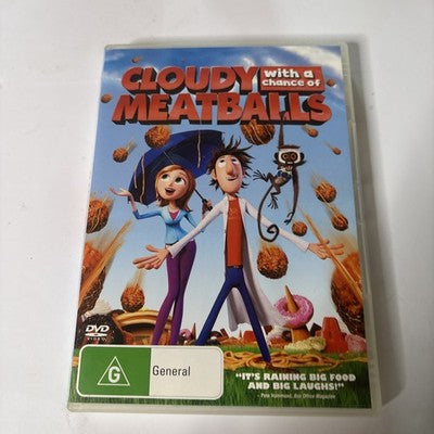 Cloudy with a Chance of Meatballs (DVD, 2009) Region 4 NEW