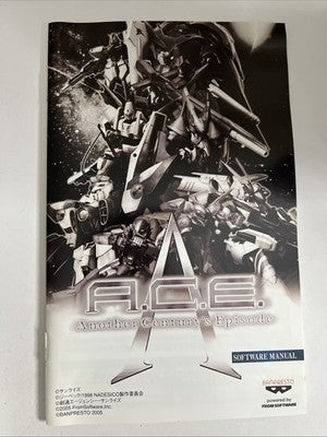A.C.E. Another Century's Episode 1 PS2 Sony PlayStation NTSC-J Japanese Complete
