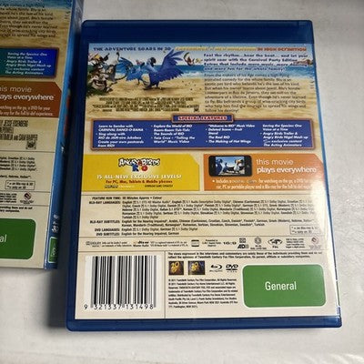Rio In 3D (Blu-ray 3D + DVD, 2011) 	Anne Hathaway, Jamie Foxx Region B