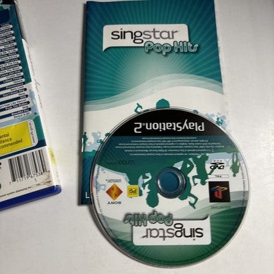 SingStar Pop Hits Sony PLAYSTATION 2 PAL Game Manual