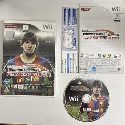 Winning Eleven Play Maker 2011 Nintendo Wii NTSC-J Japanese Game Complete