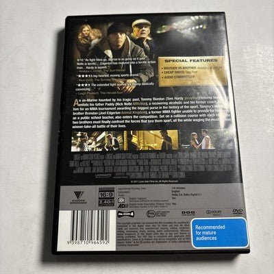 Warrior (DVD, 2011) Tom Hardy, Joel Edgerton, Nick Nolte Region 4