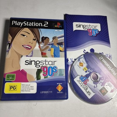 Singstar '90s (Sony PlayStation 2, 2007) PS2 Manual PAL