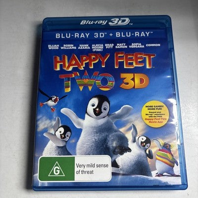 Happy Feet Two 3D (Blu-ray 3D, 2011) 	Brad Pitt, Elijah Wood, Region B