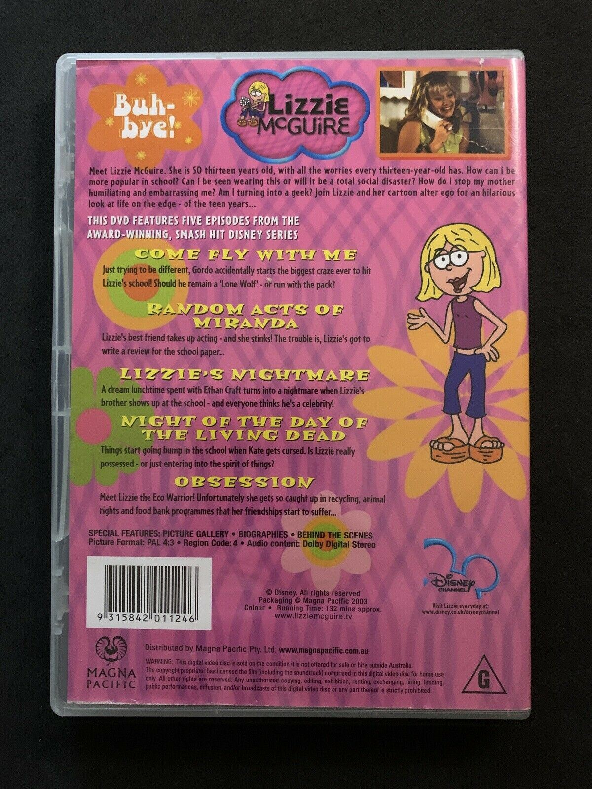 Lizzie McGuire - Come Fly With Me : Vol 3 (DVD, 2003) Region 4