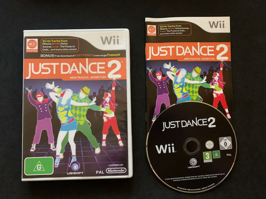 Just Dance 2 - Nintendo Wii - Complete With Manual