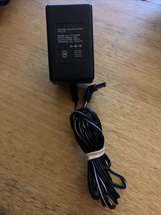 GENUINE Telstra TT-300-6B AC Adaptor 9v 300mA