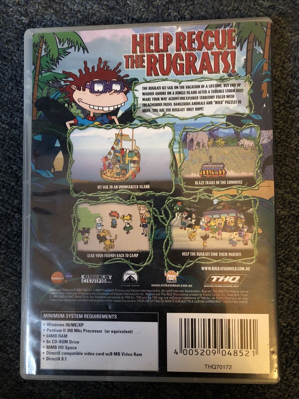 Rugrats Go Wild - PC CD-ROM  Windows Game