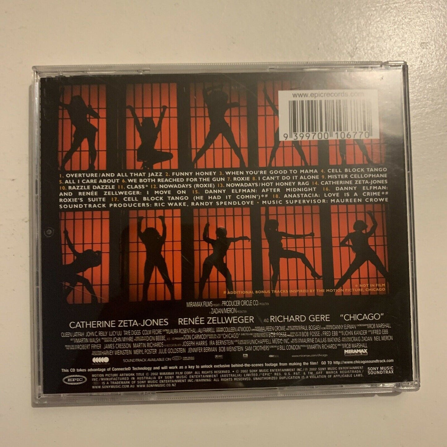 Chicago - The Miramax Motion Picture Soundtrack by Various Artists (CD, 2002)