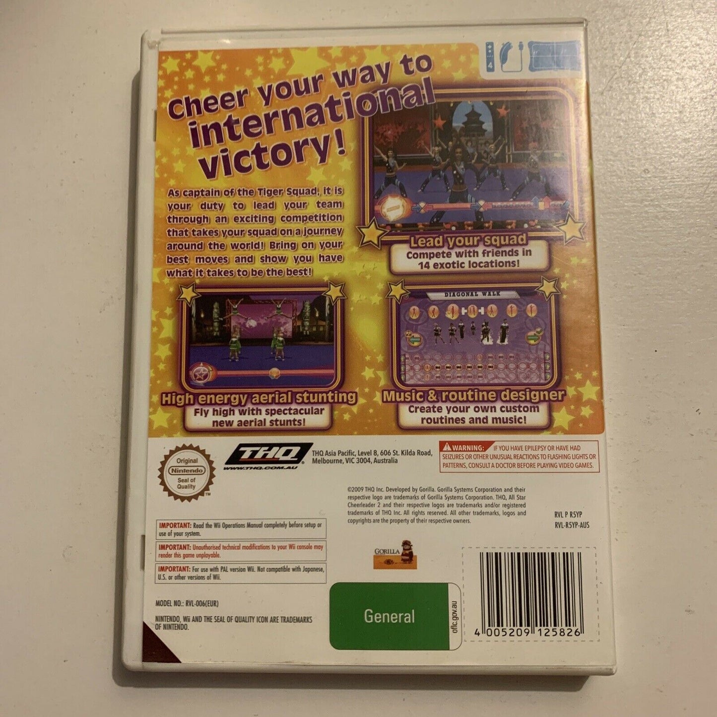 All Star Cheerleader 2 - Nintendo Wii Game PAL