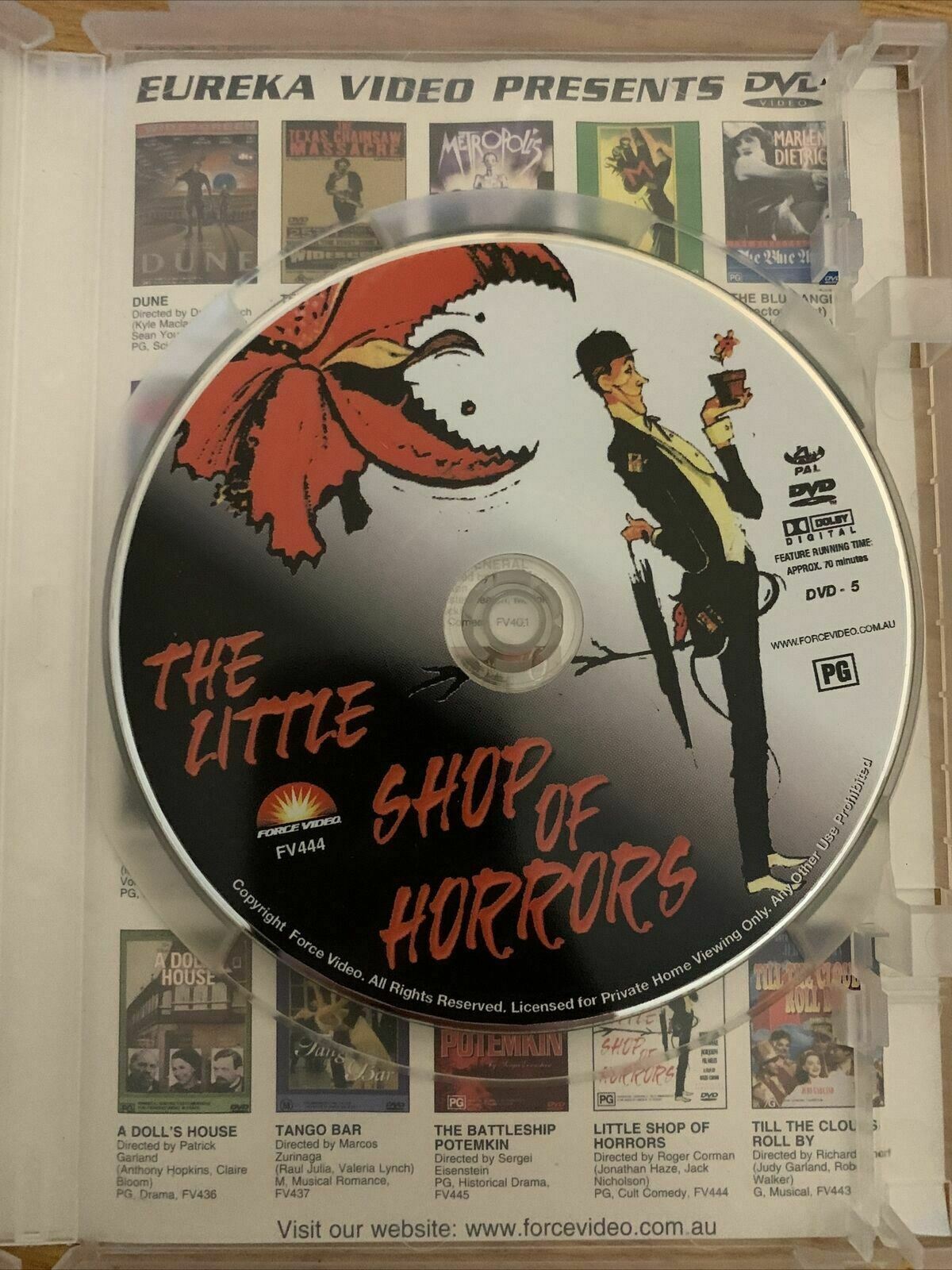 Little Shop Of Horrors (DVD, 1960) Jonathan Haze, Jackie Joseph, Mel Welles. R4