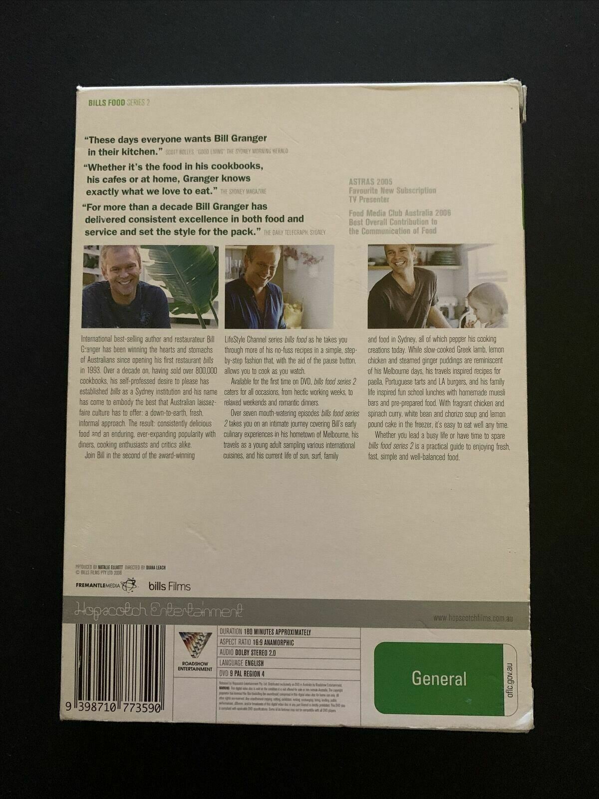 Bill's Food : Series 2 (DVD) Bill Granger Australian Chef - Region 4