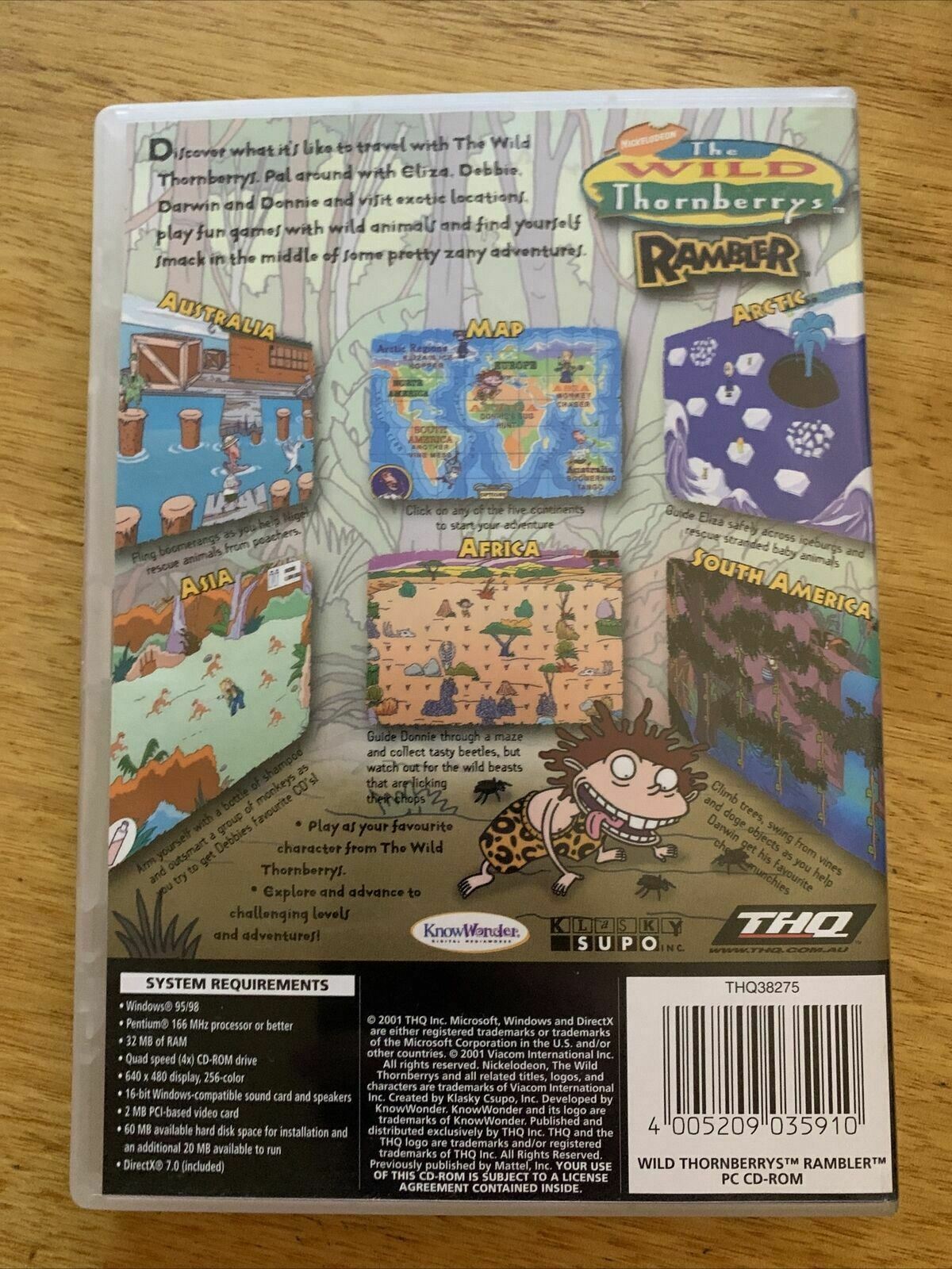 The Wild Thornberrys: Rambler - PC CD-ROM (2000) Nickelodeon Rugrats Game