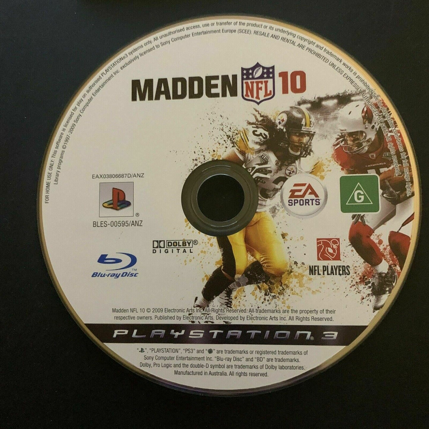 Madden NFL 10 PS3 Playstation 3 Game + Manual