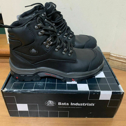 Bata Industrials Hero 503 Work Safety Boots AU 7.5 US 8.5 EU 41 with Bump Cap