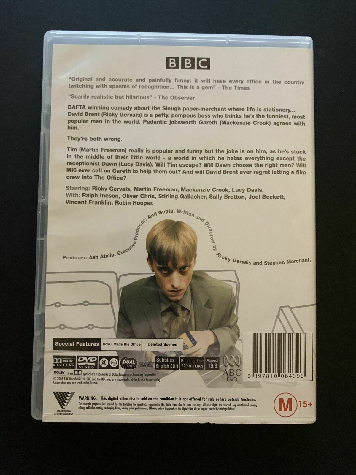 The Office (UK) : The Complete Series 1,2 + Christmas Special (DVD, 2001) R4