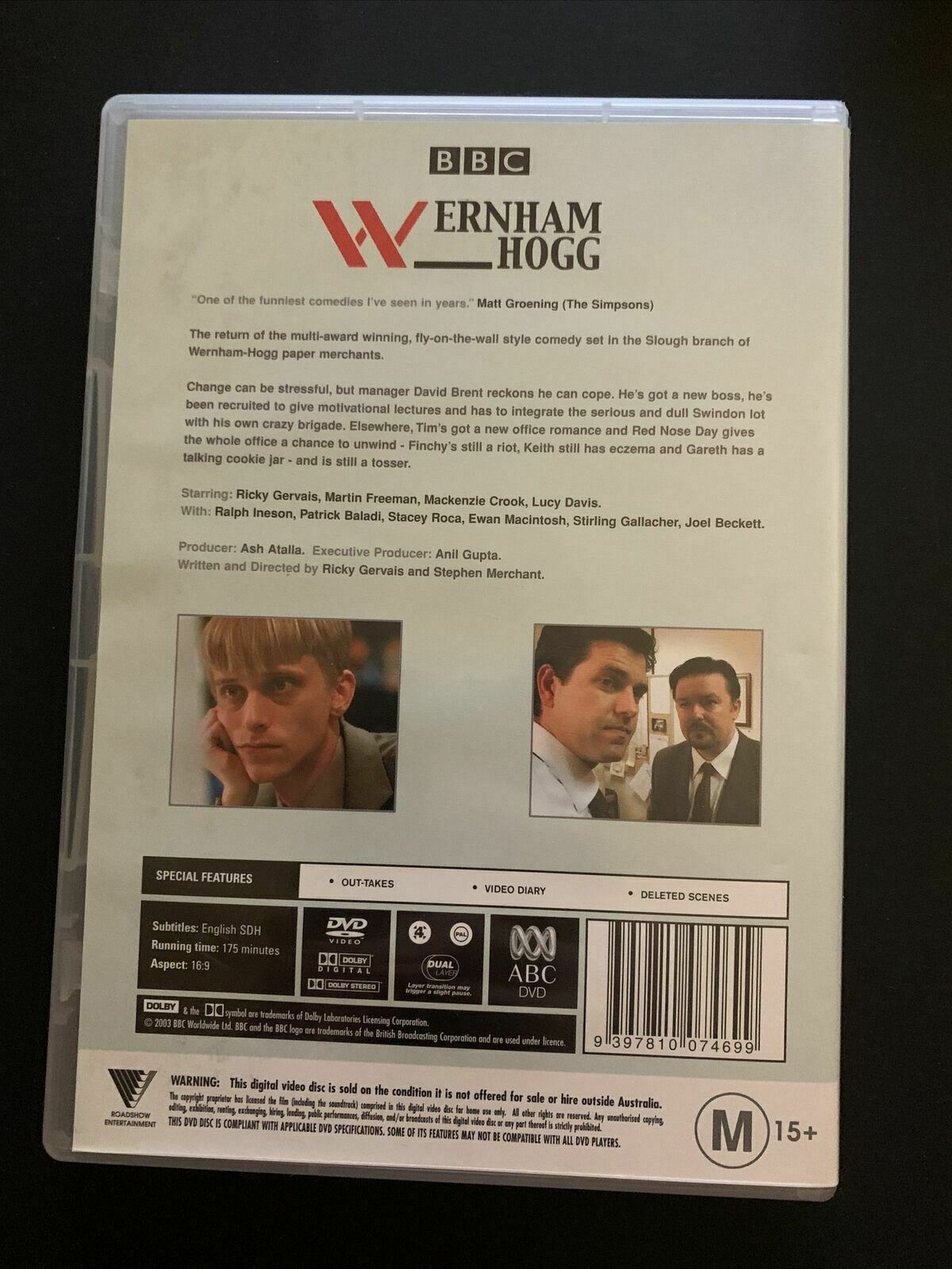 The Office (UK) : The Complete Series 1,2 + Christmas Special (DVD, 2001) R4