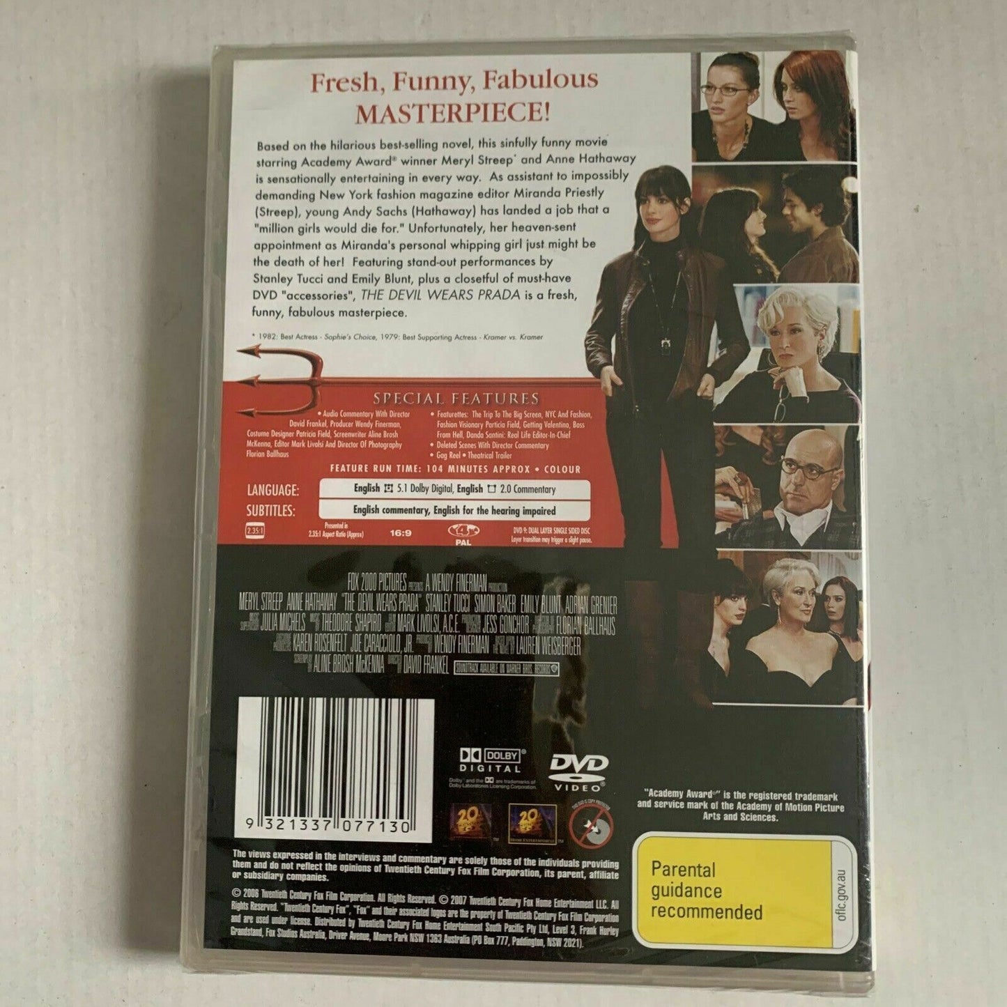 *Sealed* The Devil Wears Prada (DVD, 2006) Meryl Streep, Anne Hathaway. Region 4