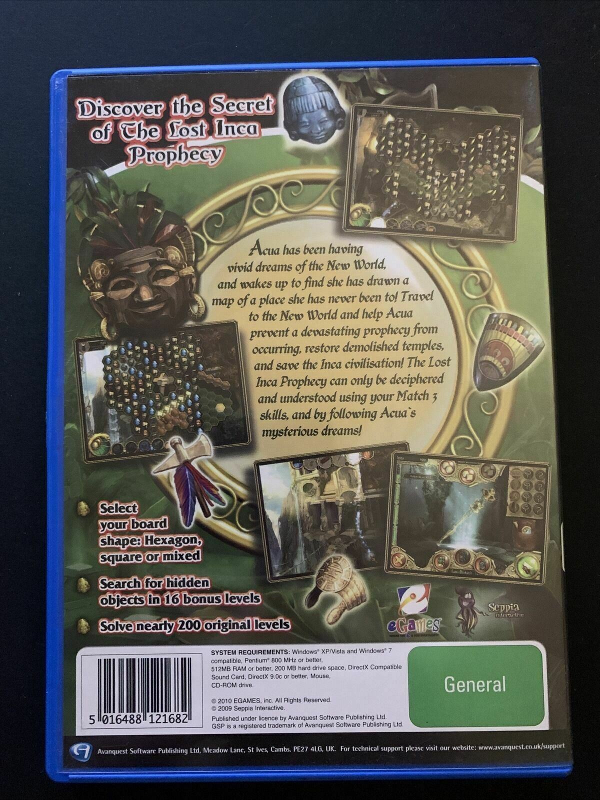 2x Hidden Object Games - Samantha Swift: Golden Touch + Lost Inca Prophecy PC